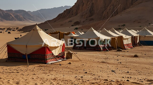 الكثبان الرملية الذهبية الناعمة, مفهوم حياة البادية, مخيمات شعبية في صحاري المملكة العربية السعودية, أماكن ومناطق التخييم السياحية الصحراوية