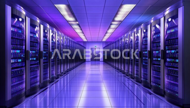 غرفة التحكم بالسيرفرات وخوادم الانترنت، تسهيل الوصول للمعلومات من خلال نظم قواعد البيانات، مركز الداتا سنتر، مفهوم التحول والتطور الرقمي وتكنولوجيا المستقبل، البنية التحتية التكنولوجية، شبكة التخزين السحابي