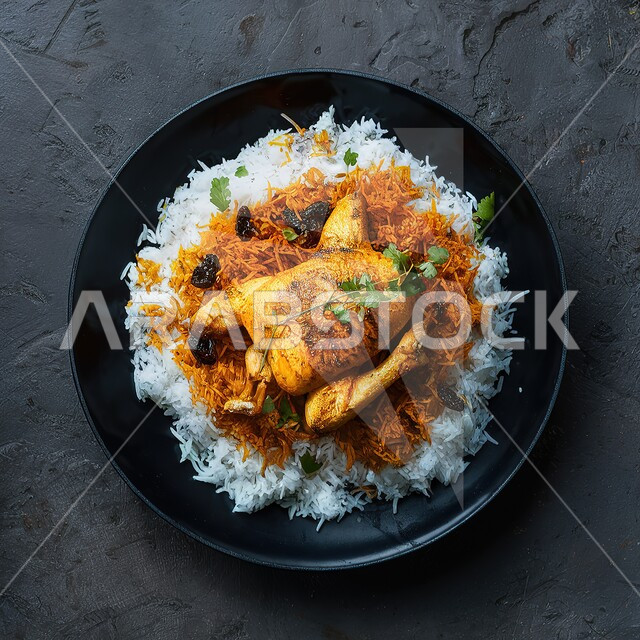 مأكولات وطنية محلية تقليدية، طبق من أرز الكبسة بالدجاج المحمر، أطباق شرقية عربية, الوصفات الخليجية المشهورة، فن تقديم الطعام الشعبي في مطاعم المملكة العربية السعودية