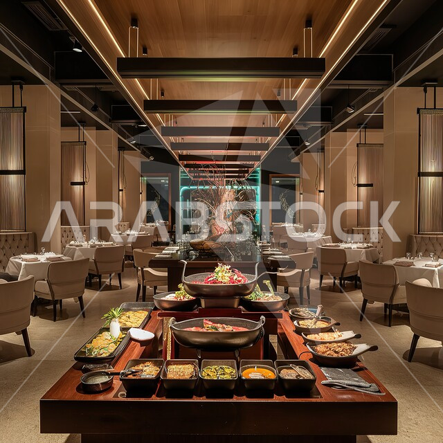 مطعم متخصص بالمأكولات الكويتية التقليدية، مطعم دار حمد في دولة الكويت، التصميمات والديكورات الداخلية الفاخرة للمطاعم والكافيهات في الخليج العربي