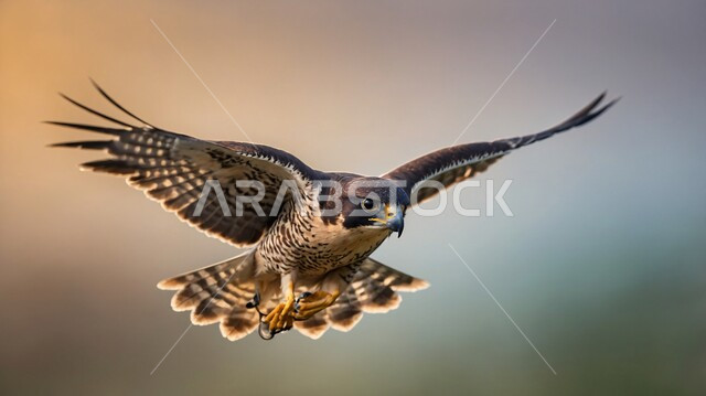  طائر الصقر يحلق في إحدى المحميات الطبيعيه، رمز القوة والتحدي وحدة البصر، تدريب وترويض الطيور الجارحة والمفترسة، إقامة نادي الصقور في موسم الصيد السنوي في المملكة العربية السعودية، الفخر بالتراث السعودي العريق في تربية طائر الصقر