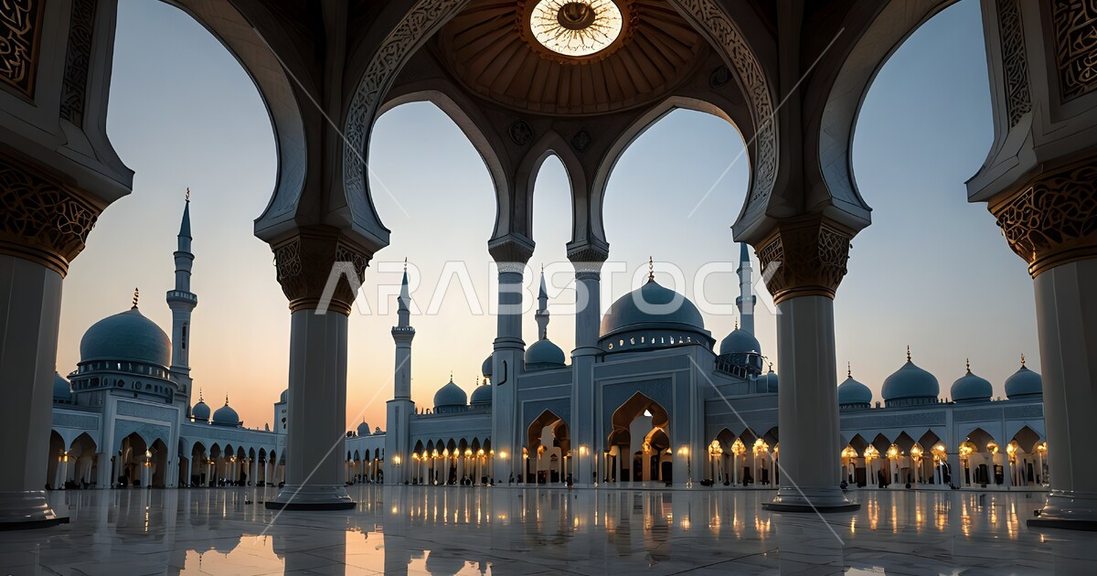 منظر غروب الشمس في سماء المملكة العربية السعودية، الفن الهندسي المعماري ...