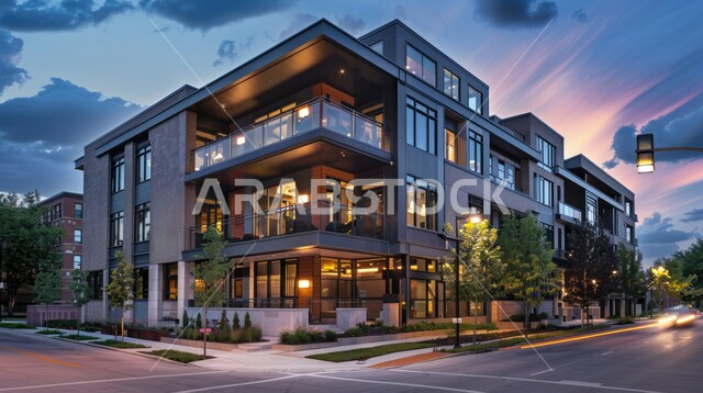 تصميمات معمارية عصرية ذات أشكال فريدة، التطور والنمو العمراني للمباني في المملكة العربية السعودية، البناء الحديث بديكورات فاخرة على الطراز الحديث، الفلل والشقق السكنية ذات الواجهات الزجاجية الكبيرة، الفن الهندسي في تصميم المجمعات بطوابق متعددة