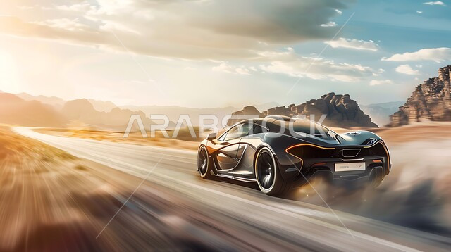 مغامرة شيقة على الرمال الذهبية الناعمة في صحاري المملكة العربية السعودية، قيادة سيارة رياضية وسط الصحراء، الاستمتاع بممارسة الهوايات، مغامرات السفاري على الكثبان الرملية، أنشطة صحراوية ممتعة