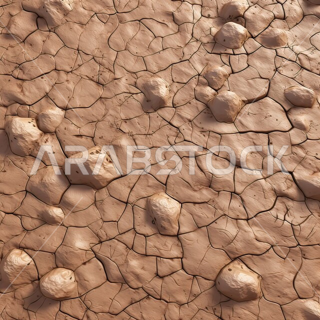 مفهوم الإحتباس الحراري، البيئة الصحراوية القاحلة، صورة مقربة لأرض طينية متشققة في موسم الجفاف، نتائج الكوارث الطبيعية والهزات الأرضية، المناطق الصحراوية الجافة, تغير المناخ والعوامل الطبيعية, خلفيات الطبيعة .