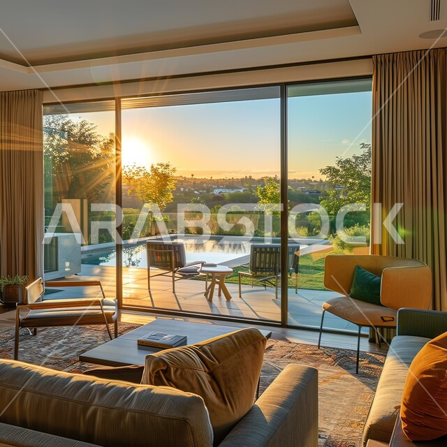 ديكورات داخلية عصرية متميزة على الطراز الحديث, الفن الهندسي المعماري  بواجهات زجاجية ضخمة, البناء الداخلي الحديث المتطور  للفنون الهندسية, الأبينة والغرف المعيشية في المملكة العربية السعودية، الفن الهندسي المعماري والتصاميم المميزة.