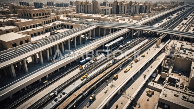 شبكة سكك حديدية للنقل السريع, شبكات الطرق السريعة البرية في المملكة العربية السعودية, بناء سكة حديد في منطقة حضرية, وسائل المواصلات الحديثة