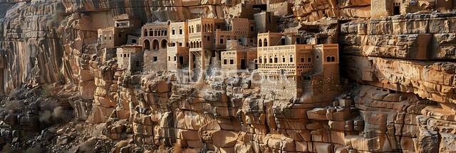 الفن الهندسي المعماري على الطراز القديم, التضاريس و المرتفعات في المناطق الجبلية الوعرة, طبيعة الجبال الصخرية في المملكة العربية السعودية, البيوت الحجرية القديمة للقرية المعلقة في الباحة