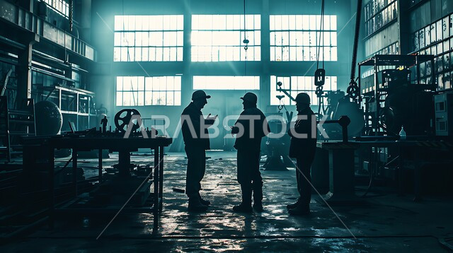 مفهوم العمل الجماعي والتعاون في أداء المهام، تشييد المباني والمشاريع الضخمة، أعمال البناء والمقاولات والتطوير العقاري، إنشاء الأساسات والهياكل للمشروعات السكنية والمصانع، ارتداء الزي الواقي للحماية