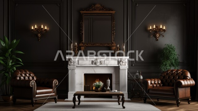 التصاميم الداخلية لغرف الجلوس المريحة على الطراز الحديث ، غرفة معيشة مع أثاث منزلي فاخر ، الديكورات الداخلية الراقية للفلل والشقق السكنية في المملكة العربية السعودية ، لوحات فنية معلقة ، اكسسوارات وتحف عصرية 