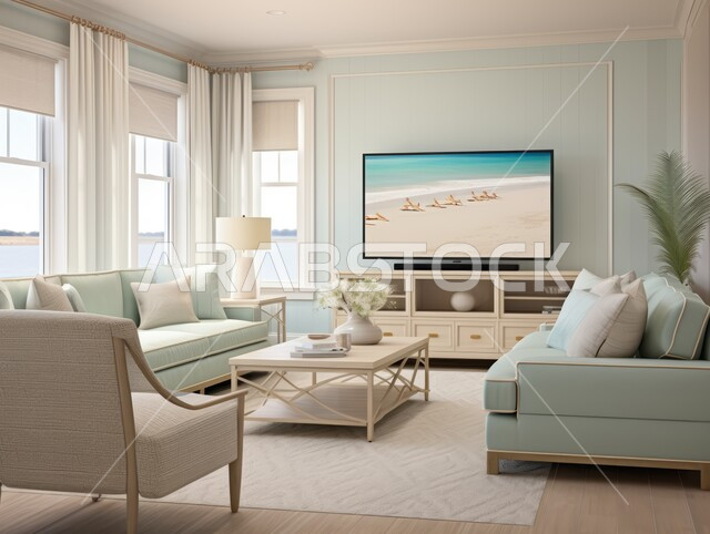 التصاميم الداخلية لغرف الجلوس المريحة على الطراز الحديث ، غرفة معيشة مع أثاث مجهز بالأجهزه التقنيه الحديثه , تطور التقنيه والتكنولوجيا، الديكورات الداخلية الراقية للفلل والشقق السكنية في المملكة العربية السعودية ، لوحات فنية معلقة ، اكسسوارات وتحف عصرية