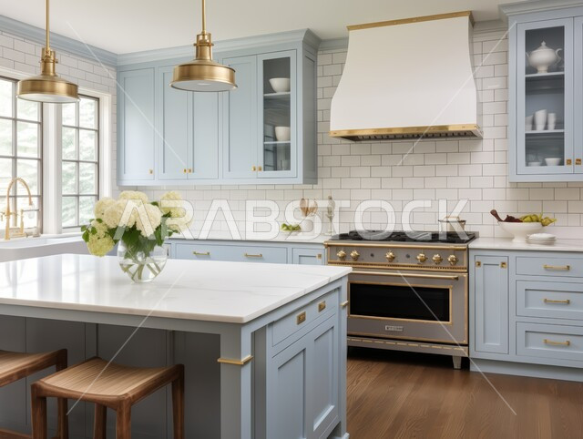 الديكورات العصرية للمطابخ العربية الفاخرة في المملكة العربية السعودية، تصاميم وديكورات داخلية، تصميم هندسي معماري حديث، شقق سكنية بتصاميم عصرية