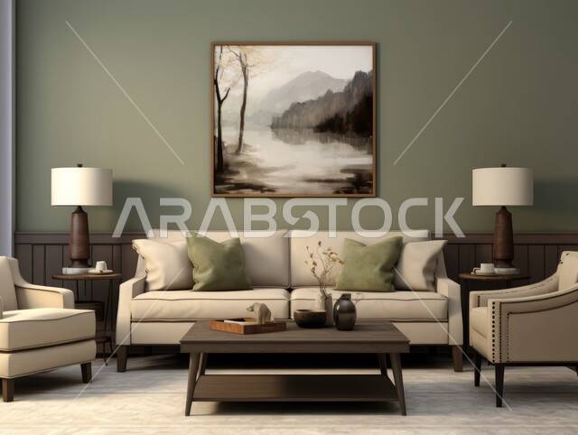 Interior decorations in color, living room with modern contemporary designs, sitting room and upscale home furniture, luxurious modern designs, residential apartments and villas, luxury hotels and resorts, interior decor.