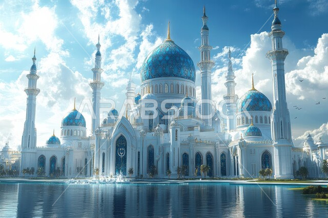 الديكورات والتصاميم الاسلامية، المآذن والقبب المبنية على الطراز العريق، مسجد في وسط الاشجار والأماكن الطبيعية، الفن الهندسي المعماري لبناء المساجد في المملكة العربية السعودية، العبادة والطاعة والتقرب الى الله, خلفية الطبيعة