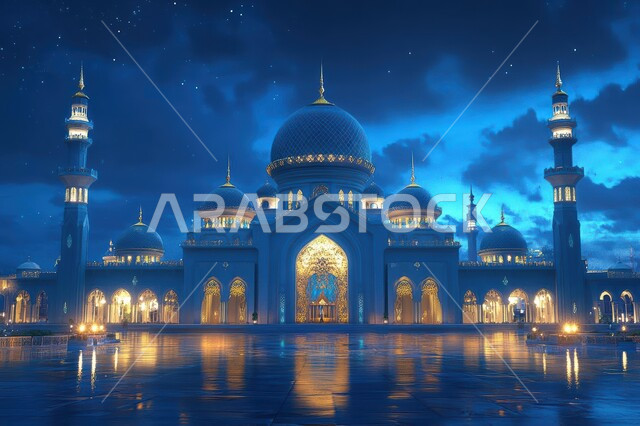 الطاعة والعبادة والتقرب الى الله, الفن الهندسي المعماري لبناء المساجد في المملكة العربية السعودية، مسجد في وسط الأماكن الطبيعية، القبب والمآذن المبنية على الطراز العريق، التصاميم والديكورات الاسلامية، خلفية الطبيعة