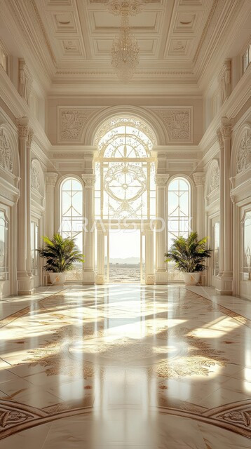 تحف و أكسسوارات عصرية فاخرة، منتجعات وفنادق فاخره، مدخل رئيسي داخل منزل بأثاث حديث باللون الابيض، ديكورات داخلية مميزة و متطورة، شقق وفلل سكنية راقية