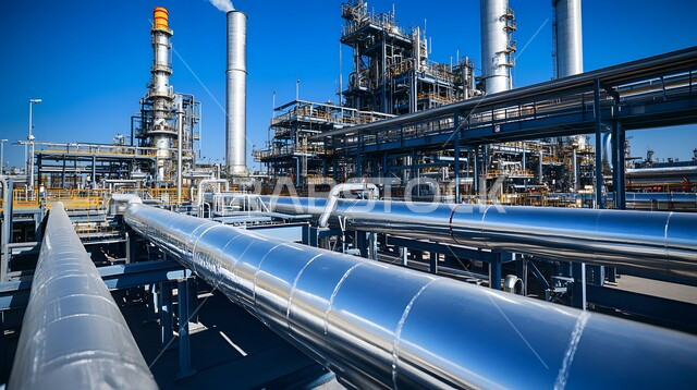 جودة معامل ومعدات إنتاج البترول, خطوط الأنابيب والكابلات الفولاذية، المنشآت الصناعية الضخمة، المشاريع البتروكيماوية المساهمة في نهضة الاقتصاد الوطني السعودي، مصانع النفط في المملكة العربية السعودية، صناعات المعادن والكيميائيات