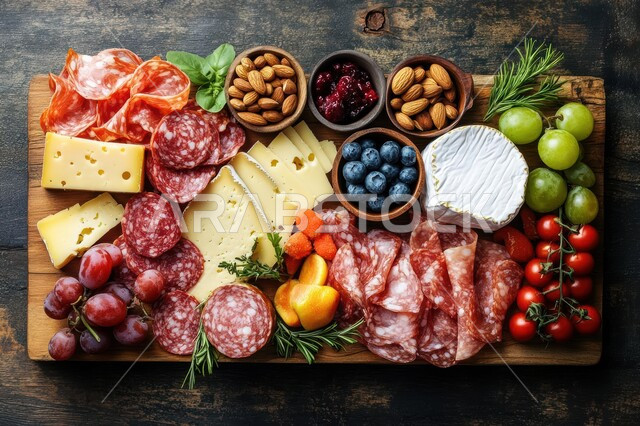 طبق طعام مليء بالفواكه الطازجة والمكسرات، سناكات خفيفة وصحية غنية بالعناصر الغذائية الهامة، فطور صباحي على الطريقة السعودية، فن تقديم الطعام في المطابخ الشرقية ،  مجموعة من اصناف اللحم الغير مطبوخ