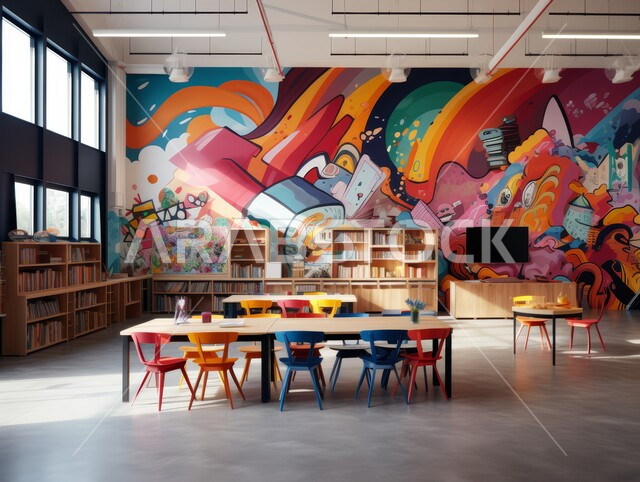 طاولات ومكاتب دراسية، تصميم حديث وراقي، أثاث مكتبي بالوان عصرية مختلفة ومتنوعة، أماكن ثقافية وقاعات وفصول خشبية في المملكة العربية السعودية