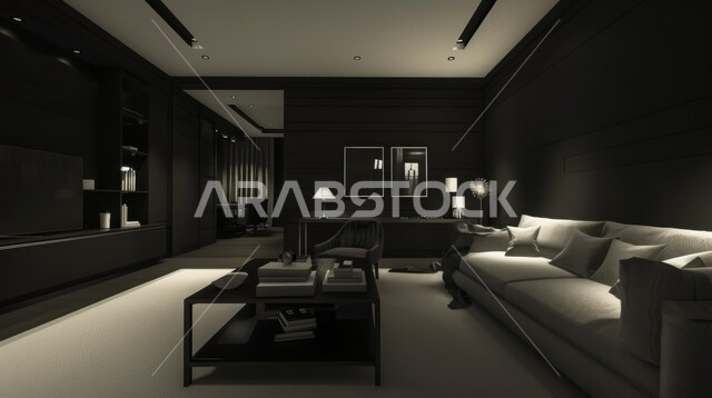 ديكورات داخليه أنيقة، غرفة معيشة بتصاميم عصرية حديثه، غرف جلوس و أثاث منزلي راقي، تصاميم عصرية فاخرة، شقق وفلل سكنية باللون الأبيض والأسود, فنادق ومنتجعات فاخره في المملكة العربية السعودية