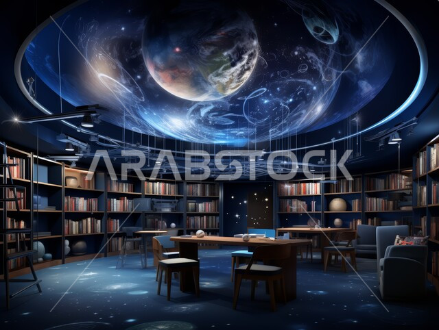 الفن الهندسي المعماري المتطور، تصميم عصري حديث باللون الأزرق لمكاتب الشركات في المملكة العربية السعودية، غرفة القراءة والجلوس باللون الأزرق، تصاميم داخلية وديكورات راقية مع اثاث فاخر ومريح للغرف المكتبية