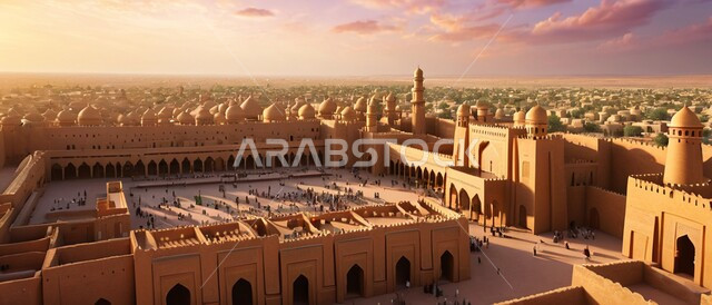 مساجد وقبب طينية قديمة، الآثار التاريخية والبيوت الطينية في الأحياء السكنية, القرى والمدن القديمة في المملكة العربية السعودية, الهندسة الفنية المعمارية على الطراز التقليدي, أشجار النخيل المحيطة بالمناطق الخليجية التراثية 