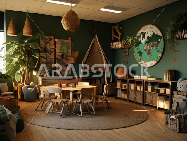 Luxury study tables and desks, modern office equipment with elegant and comfortable furniture, modern interior designs and high-end decorations, modern designs for Saudi Arabia company offices