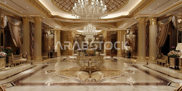 تصميمات عصرية فاخرة، غرف استقبال بأثاثات منزلية راقية، ديكورات داخليه أنيقة، غرفة معيشة بتصاميم عصرية حديثه، شقق وفلل سكنية باللون الذهبي, فنادق ومنتجعات فاخره في المملكة العربية السعودية