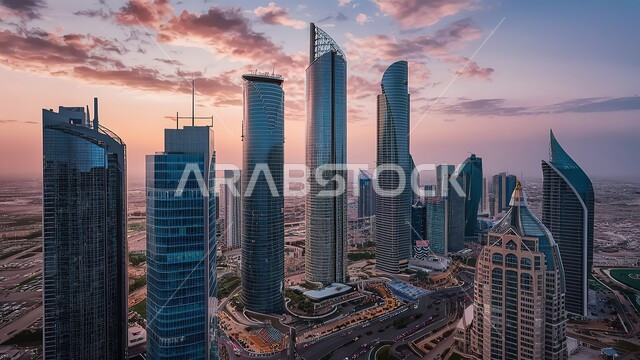 منظر تخيلي مستقبلي للتقدم و النمو العمراني, الفنون و التصاميم الهندسية المعمارية الحديثة لناطحات السحاب في المملكة العربية السعودية, الأبراج والمباني والمنشآت التجارية والسكنية, رؤية مستقبلية سعودية 2030, مفهوم التطور الهندسي