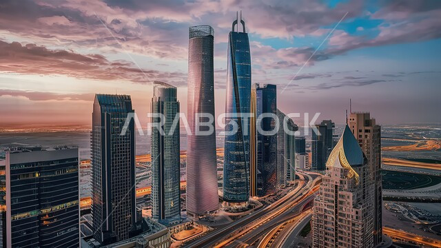 أماكن ومعالم سياحية مشهورة، منظر تخيلي مستقبلي للتقدم و النمو العمراني, المباني والمنشآت التجارية الشاهقة في المملكة العربية السعودية, رؤية سعودية مستقبلية 2030, الفن الهندسي المعماري للأبراج وناطحات السحاب, بناء مستقبل حضاري ومتطور