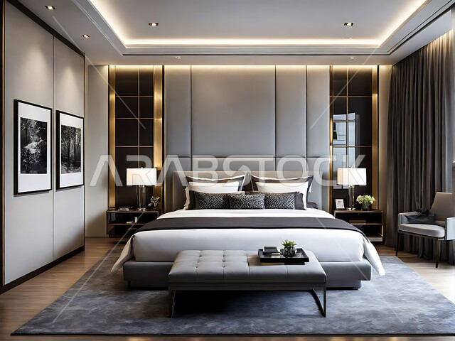 الفن الهندسي المعماري والتصميم الداخلي للمنازل والبيوت، أثاث واكسسوارات منزلية داخلية أنيقة، غرفة نوم بتصاميم عصرية حديثة, شقق وفلل سكنية فاخرة، فنادق ومنتجعات بديكورات راقية