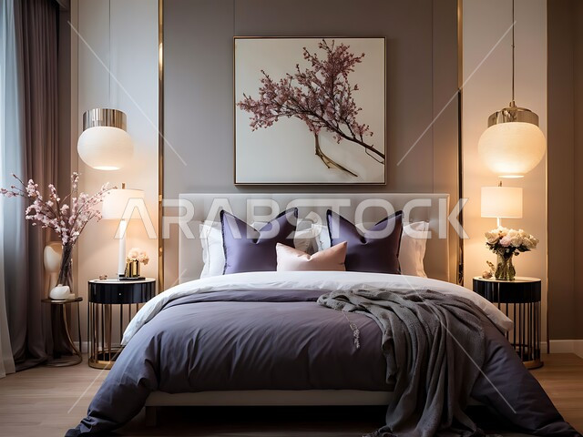 الفن الهندسي المعماري والتصميم الداخلي للمنازل والبيوت، أثاث واكسسوارات منزلية داخلية أنيقة، غرفة نوم بتصاميم عصرية حديثة, شقق وفلل سكنية فاخرة، فنادق ومنتجعات بديكورات راقية