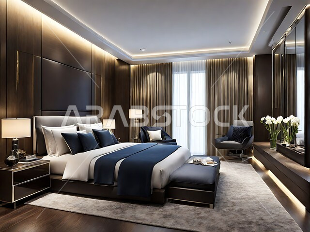 Architectural engineering art and interior design for homes and houses, elegant interior home furniture and accessories, bedroom with modern contemporary designs, luxury residential apartments and villas, hotels and resorts with high-end decorations