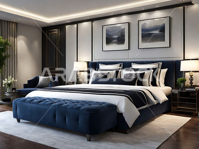 الفن الهندسي المعماري والتصميم الداخلي للمنازل والبيوت، أثاث واكسسوارات منزلية داخلية أنيقة، غرفة نوم بتصاميم عصرية حديثة, شقق وفلل سكنية فاخرة، فنادق ومنتجعات بديكورات راقية