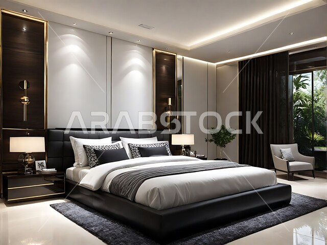 الفن الهندسي المعماري والتصميم الداخلي للمنازل والبيوت، أثاث واكسسوارات منزلية داخلية أنيقة، غرفة نوم بتصاميم عصرية حديثة, شقق وفلل سكنية فاخرة، فنادق ومنتجعات بديكورات راقية