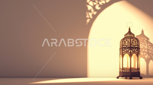 مفهوم العبادة والطاعة والتقرب الى الله، الفونيس العربية المزخرفة المضيئة، الاجواء الرمضانية الروحانية، السرور والبهجة بقدوم شهر الخير, زينة وديكورات على الطراز العربي الاسلامي للاعياد والمناسبات الدينية
