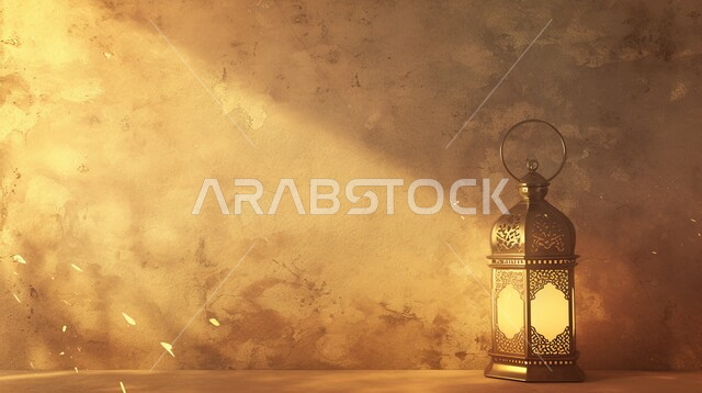 زينة وديكورات على الطراز العربي الاسلامي للاعياد والمناسبات الدينية، مفهوم العبادة والطاعة والتقرب الى الله، الفونيس العربية المزخرفة المضيئة، الاجواء الرمضانية الروحانية، السرور والبهجة بقدوم شهر الخير