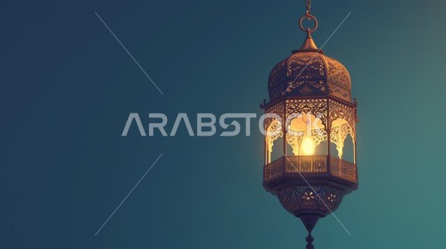 مفهوم العبادة والطاعة والتقرب الى الله، الفونيس العربية المزخرفة المضيئة، الاجواء الرمضانية الروحانية، السرور والبهجة بقدوم شهر الخير, زينة وديكورات على الطراز العربي الاسلامي للاعياد والمناسبات الدينية