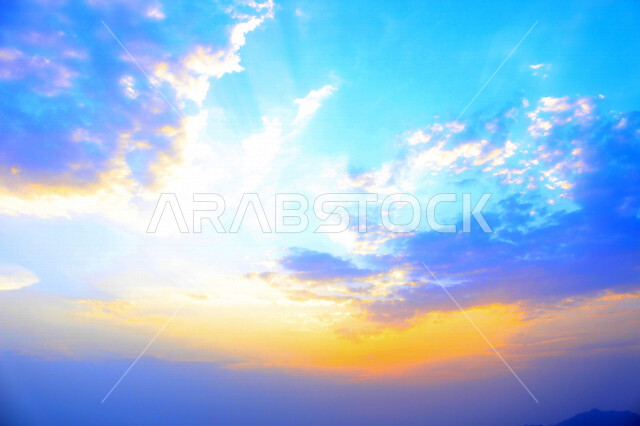 Spectacular landscapes in the sky of Saudi Arabia