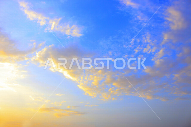 Spectacular landscapes in the sky of Saudi Arabia