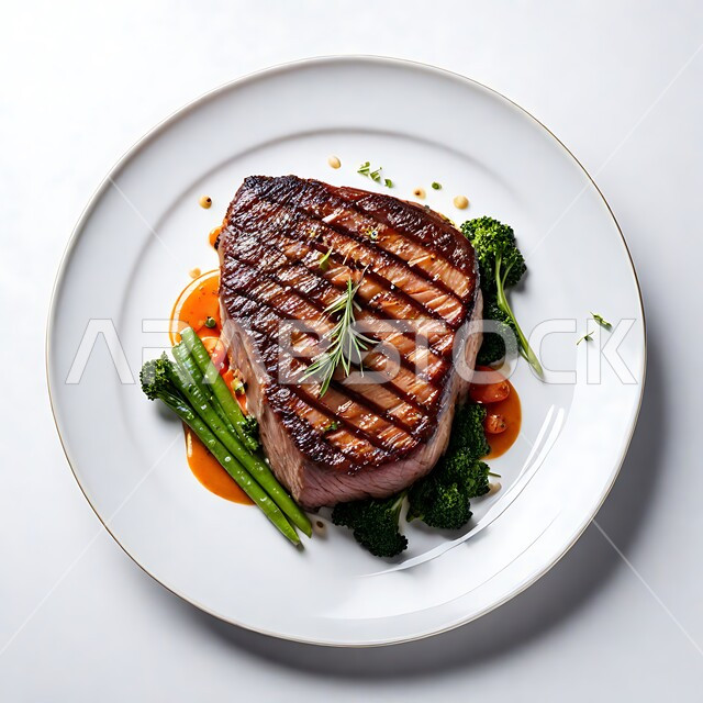 وجبات اللحم الصحية والمغذية، أطباق ووصفات المتميزة، شرائح لحم الضأن المشوية المرتبة على طبق مع البقدونس وقطع الليمون و زيت الفلفل الحار وصلصة الصويا، مطاعم للمأكولات الشرقية في المملكة العربية السعودية