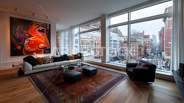 الفن الهندسي المعماري للفلل والشقق السكنية، ديكور داخلي راقي للغرف، واجهات زجاجية كبيرة، غرفة معيشة فاخرة باللون الأبيض، الأضواء والأنوار والأكسسوارات المنزلية، التصميم العصري الحديث في المملكة العربية السعودية