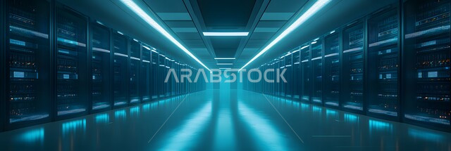 التطور الرقمي وتكنولوجيا المستقبل، مفهوم التحول و التقدم التقني في المملكة العربية السعودية, غرفة التحكم بالسيرفرات وخوادم الانترنت, شبكة تخزين البيانات, مركز الداتا سنتر