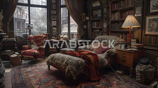 استخدام الطراز الفني الأنيق في الأثاث المنزلي، الديكورات العصرية لغرف النوم، تصاميم داخلية متميزة للفلل والشقق السكنية في المملكة العربية السعودية، سرير مريح بألوان هادئة، اكسسوارات منزلية داخلية راقية