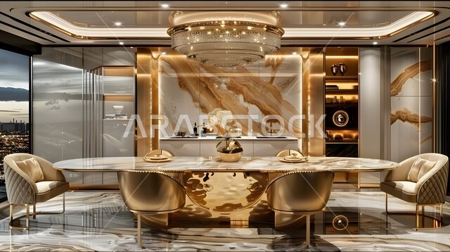 غرفة اجتماعات واسعة مع طاولة محاطة بكراسي، غرف مكتبية بتصاميم وديكورات داخلية فخمة، التصميم العصري الحديث للمكاتب في الشركات السعودية، النوافذ والواجهات الزجاجية