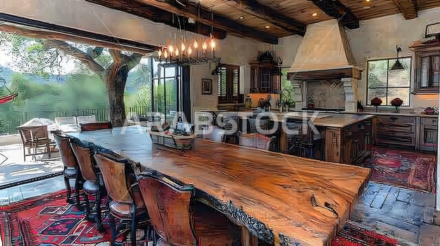 غرفة اجتماعات واسعة مع طاولة محاطة بكراسي، غرف مكتبية بتصاميم وديكورات داخلية فخمة، التصميم العصري الحديث للمكاتب في الشركات السعودية، النوافذ والواجهات الزجاجية