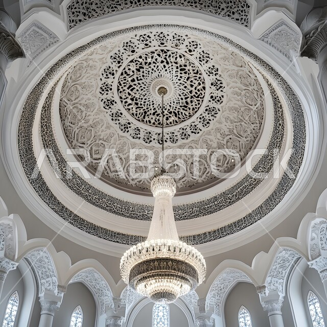  النقوش والزخارف على الجدران الداخلية للقبب، الفن الهندسي المعماري لمسجد عربي عريق، مفهوم العبادة والتقرب إلى الله تعالى، التصاميم والديكورات الداخلية الأنيقة للمساجد في المملكة العربية السعودية