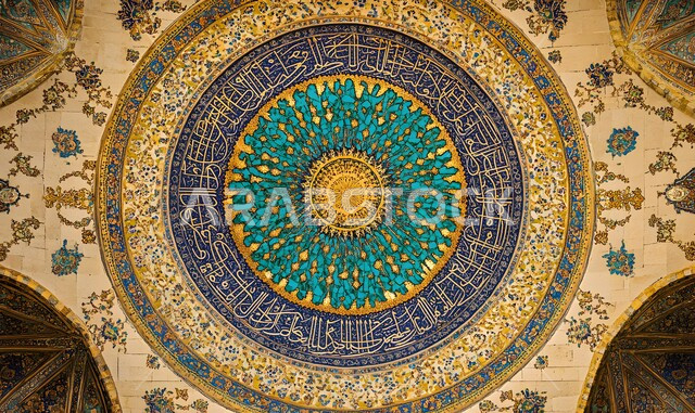  النقوش والزخارف على الجدران الداخلية للقبب، الفن الهندسي المعماري لمسجد عربي عريق، مفهوم العبادة والتقرب إلى الله تعالى، التصاميم والديكورات الداخلية الأنيقة للمساجد في المملكة العربية السعودية