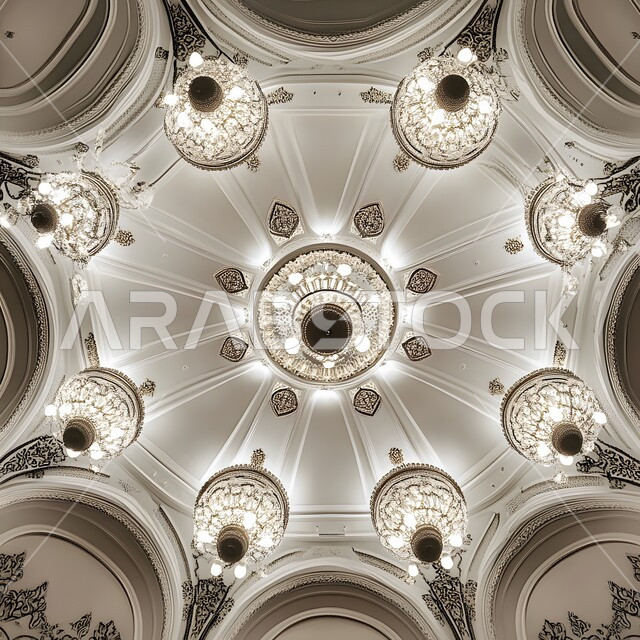  النقوش والزخارف على الجدران الداخلية للقبب، الفن الهندسي المعماري لمسجد عربي عريق، مفهوم العبادة والتقرب إلى الله تعالى، التصاميم والديكورات الداخلية الأنيقة للمساجد في المملكة العربية السعودية