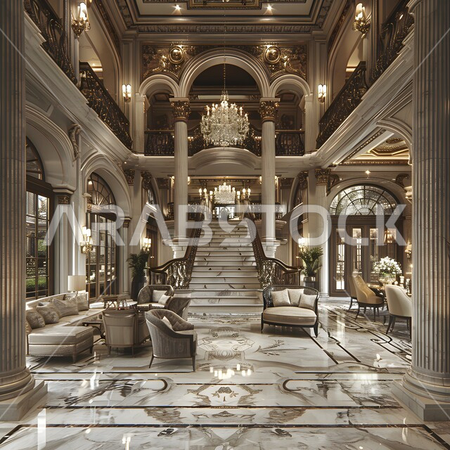 الديكور الداخلي لقسم الاستقبال والاستعلامات في بهو احد فنادق المملكة العربية السعودية، التصاميم الفنية الداخلية المعاصرة، ديكورات راقية حديثة، كاونتر الاستقبال في المراكز والشركات الفاخرة، آثاث منزلي راقي